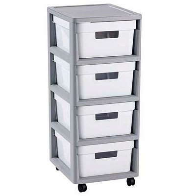 Комод пластиковий Curver Infiniti 4х11 л білий