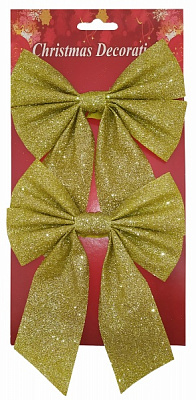 Бант з глітером 13х17х4,5 см 2 шт. Happycom International