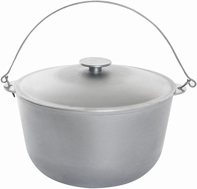 Казан походный Biol 15 л алюминиевый с дужкой и крышкой К1500Т