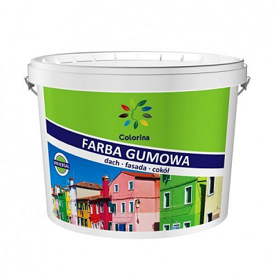 Фарба гумова COLORINA база С мат білий 3,6кг