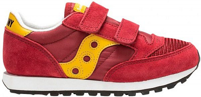 Кроссовки Saucony JAZZ ORIGINAL VINTAGE HL SK262123 р.US 3 бордовый с желтым