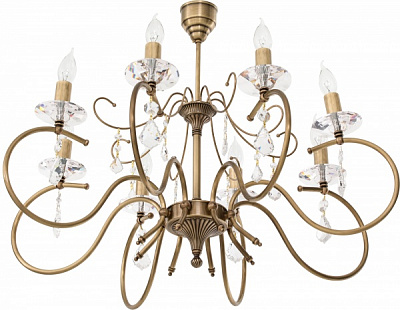 Люстра подвесная Фабрика Світла Натали 8xE14 латунь НСБ 26-8х60-581 