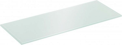 Полка стеклянная МТ прямоугольная 400x150 мм белый 