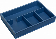 Органайзер настольный для офисных мелочей 250х175х40 мм темно-синий Mikasa