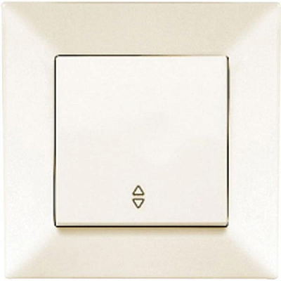 Вимикач одинарний Viko Meridian з підсвіткою кремовий