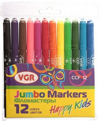 Набор фломастеров Jumbo 12 шт. VGR