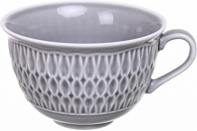 Чашка Sofia 350 мл порцелянова сіра Cmielow