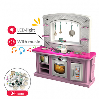 Кухня Doloni розовая 01480/10