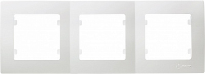 Рамка тримісна Makel Lilium Natural Kare горизонтальна білий 32001703