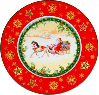 Тарілка Santa Christmas Collection 21 см Lefard