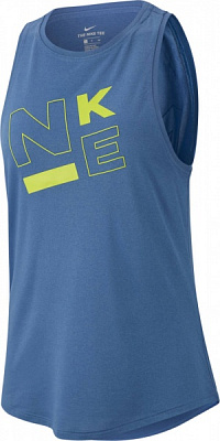 Майка Nike W DRY TALEG HI-NECK JDI BQ3296-458 XS синий