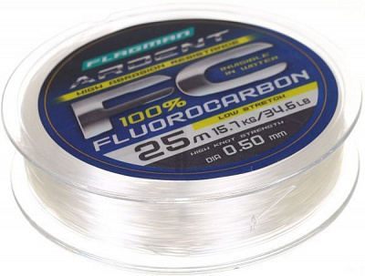 Леска Flagman Ardent Fluorocarbon 25м 0,5мм 15,7кг