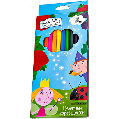 Олівці кольорові Ben&Hollys Little Kingdom, 12 шт.