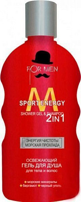 Гель для душа For men 2 в 1 Sport Energy 200 мл