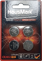 Батарейки HausMark Lithium CR 2032 4 шт.