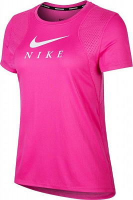 Футболка Nike W NK RUN TOP SS GX CJ1982-601 M розовый
