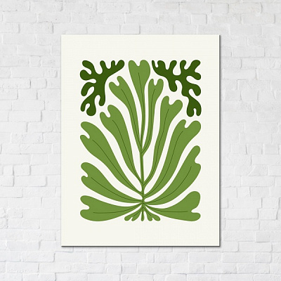 Постер Зелень. Постер для интерьера 30x40 см Brushme 