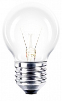 Лампа накаливания Іскра PS45 60 Вт E27 230 В (Iskra Б 230-60-TS-PS45 Е27*100)
