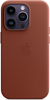 Чехол Apple Leather Case with MagSafe для iPhone 14 Pro umber(MPPK3ZE/A)