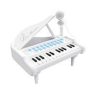 Электронное пианино Baoli с микрофоном 24 клавиши белый 1505B