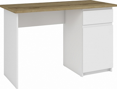 Стол письменный Грейд Микс Премиум J-pull 1200х550х779 мм дуб крафт золотой/белый 