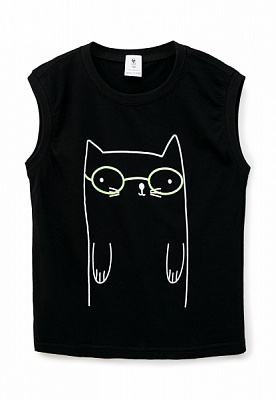 Футболка для мальчиков Роза р.134 черный 210130 