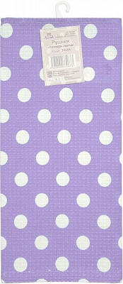 Полотенце 34x66 см Yaroslav Home сиреневый с белым 