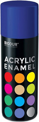 Емаль акрилова Biodur RAL 5002 синій високий глянець 400 мл