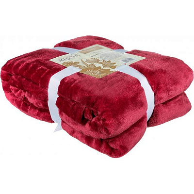 Плед La Nuit Basic bordo 160x200 см