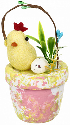 Прикраса великодня Кошик 14х7х7 см G2022-110