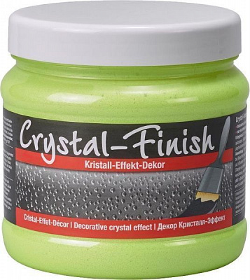 Декоративна фарба PUFAS Crystal Finish зі скляними кристалами жовтий неоновий 0,75 л