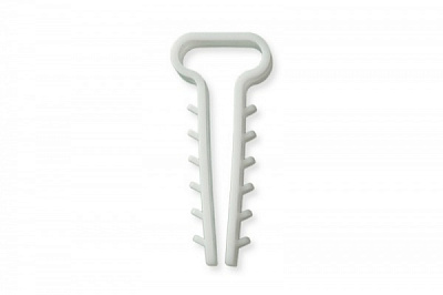 Дюбель-ялинка плоский (10х5) 50 шт. білий