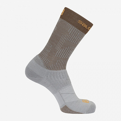 Носки Salomon S X ULTRA MID LC1555800 р.S серо-коричневый