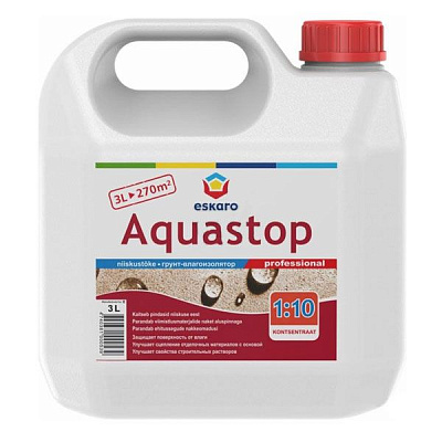 Ґрунтовка глибокопроникна Eskaro Aquastop Professional концентрат 1:10 3 л