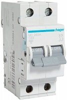 Автоматичний вимикач Hager 2P 6kA C-63A 2M MC263A