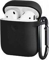 Чохол для навушників 2E для Apple AirPods Pure Color Silicone 3.0 мм black (2E-AIR-PODS-IBPCS-3-BK) 