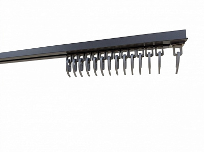 Карниз Karniz plus SE-1 одинарный 350 см графит 1 шт.