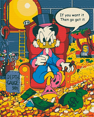 Картина по номерам Мотивирующий Макдак RB-0332 40х50 см Riviera Blanca 