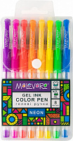 Набір ручок гелевих Malevaro Neon 8 кольорів 0,5 мм 