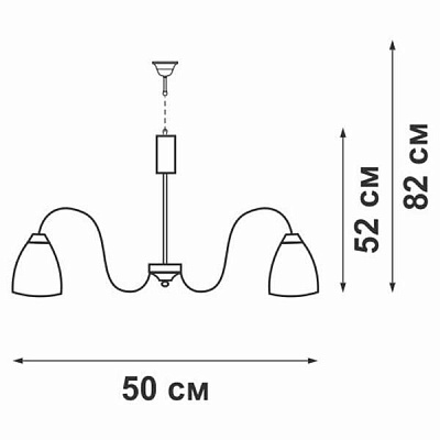 Люстра Vitaluce V3348/5 антична бронза