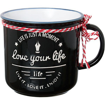 Чашка керамическая Love your life 420 мл