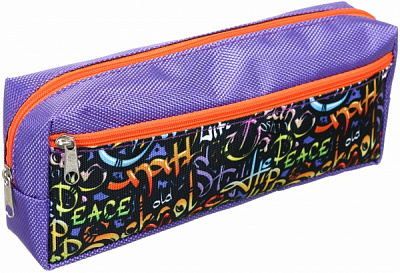 Пенал на блискавці Graffit Стріт арт Lider різнокольоровий