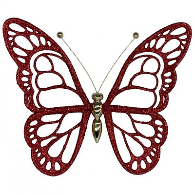 Украшение новогоднее MISLT Бабочка малая 12x14 см J0004-11 