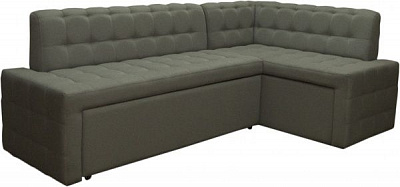 Уголок кухонный Кедр КАРАТ две ниши Г темно-серый