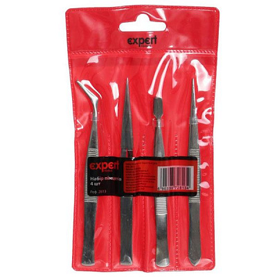 Набор пинцетов EXPERT tools 4 шт. 2813