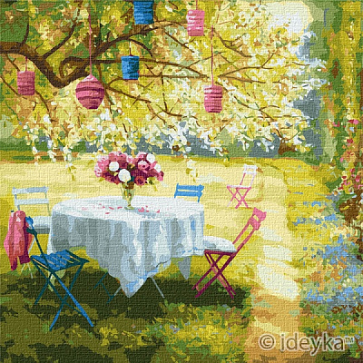 Картина за номерами Весняні ліхтарики Ідейка