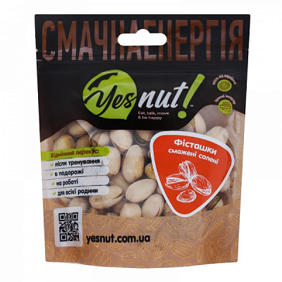 Фисташки YESNUT! жареные соленые 80 г
