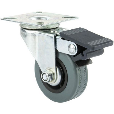 Колесо поворотне з площадкою і гальмом d50 мм