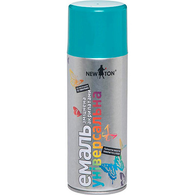 Эмаль аэрозольная New Ton универсальная RAL 5021 морская волна глянец 400 мл