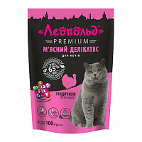 Корм для кошек Леопольд Premium Мясной деликатес